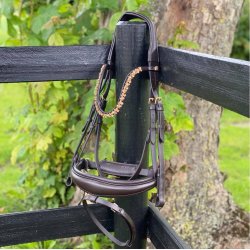 byWeber Trense "Amanda" brun/brun/messing