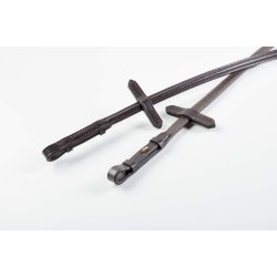 byWeber Tjler "Solid Gummitjle uden stop" brun/messing