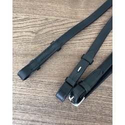 byWeber Tjler "Soft Lder Tjle m. super grip og stop" sort/slv