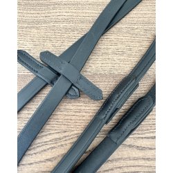 byWeber Tjler "Soft Lder Tjle m. super grip og stop" sort/slv